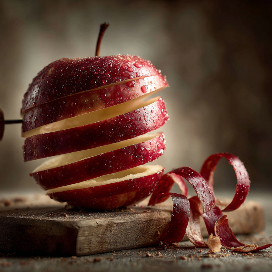 Cómo pelar una manzana: tres técnicas según el uso