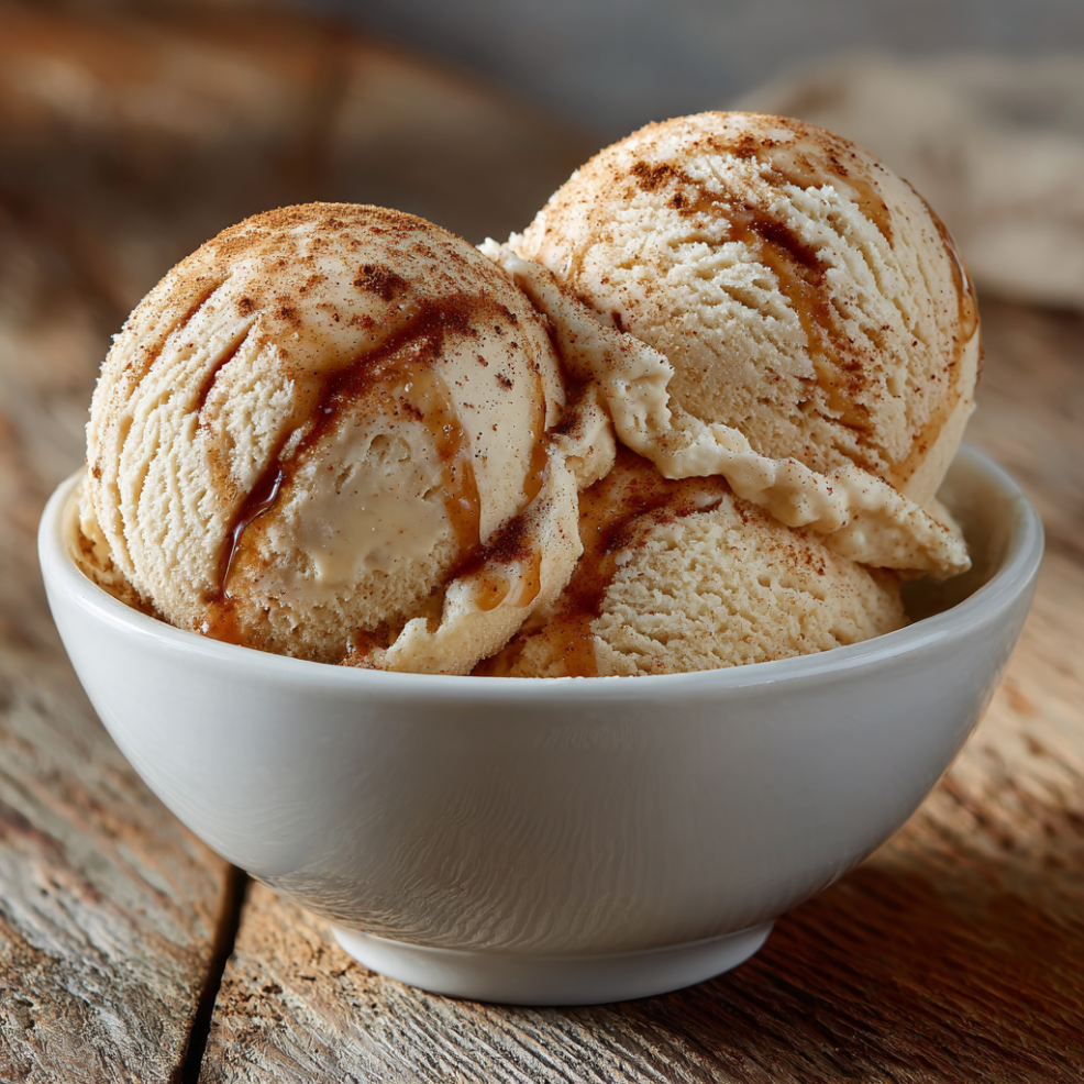 Helado de manzana asada (y la física para que no quede como hielo)